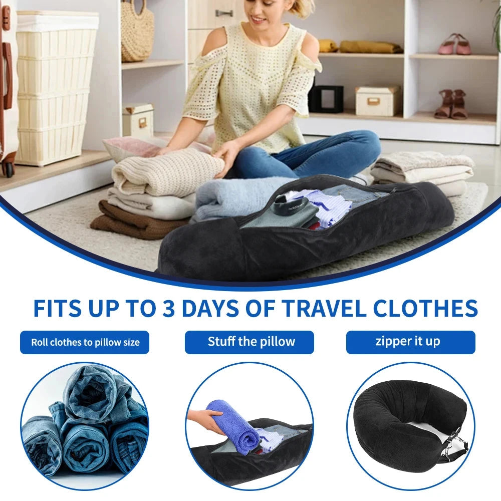 Fillable Travel Neck Pillow