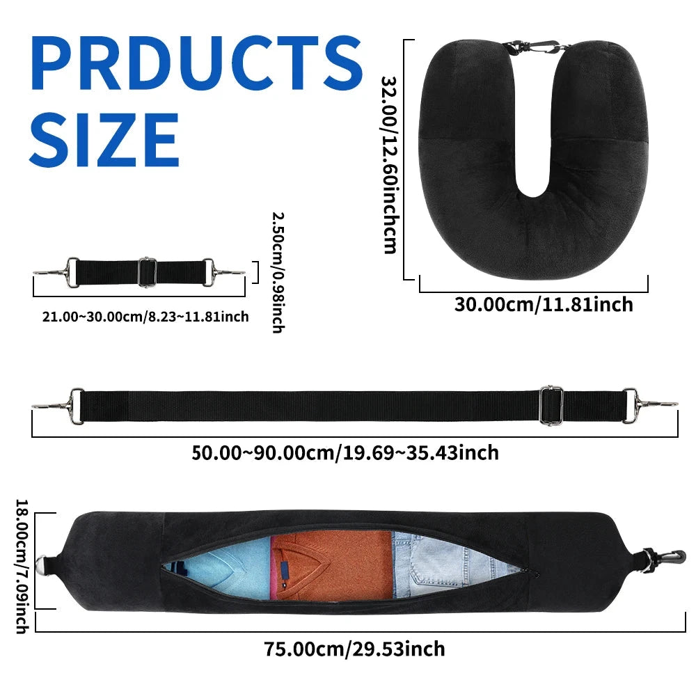 Fillable Travel Neck Pillow