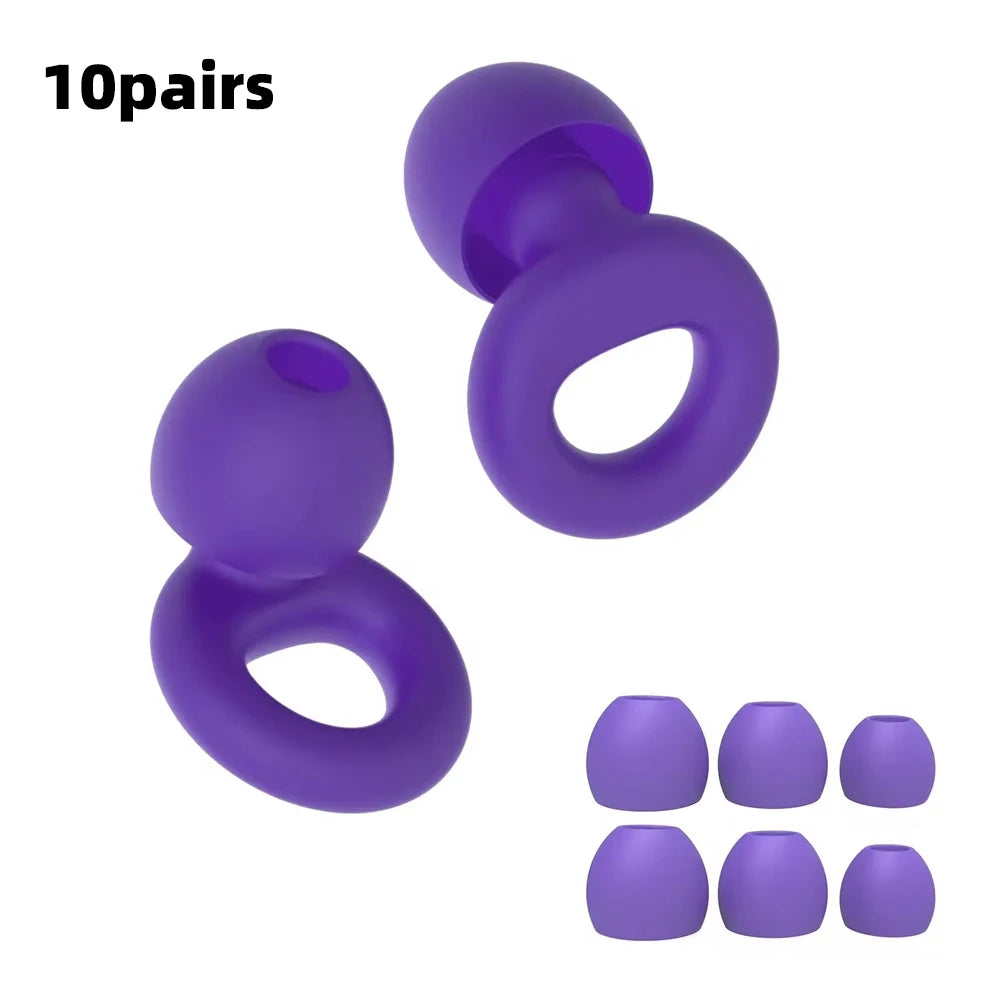 Noise Reduction Silicone Earplugs