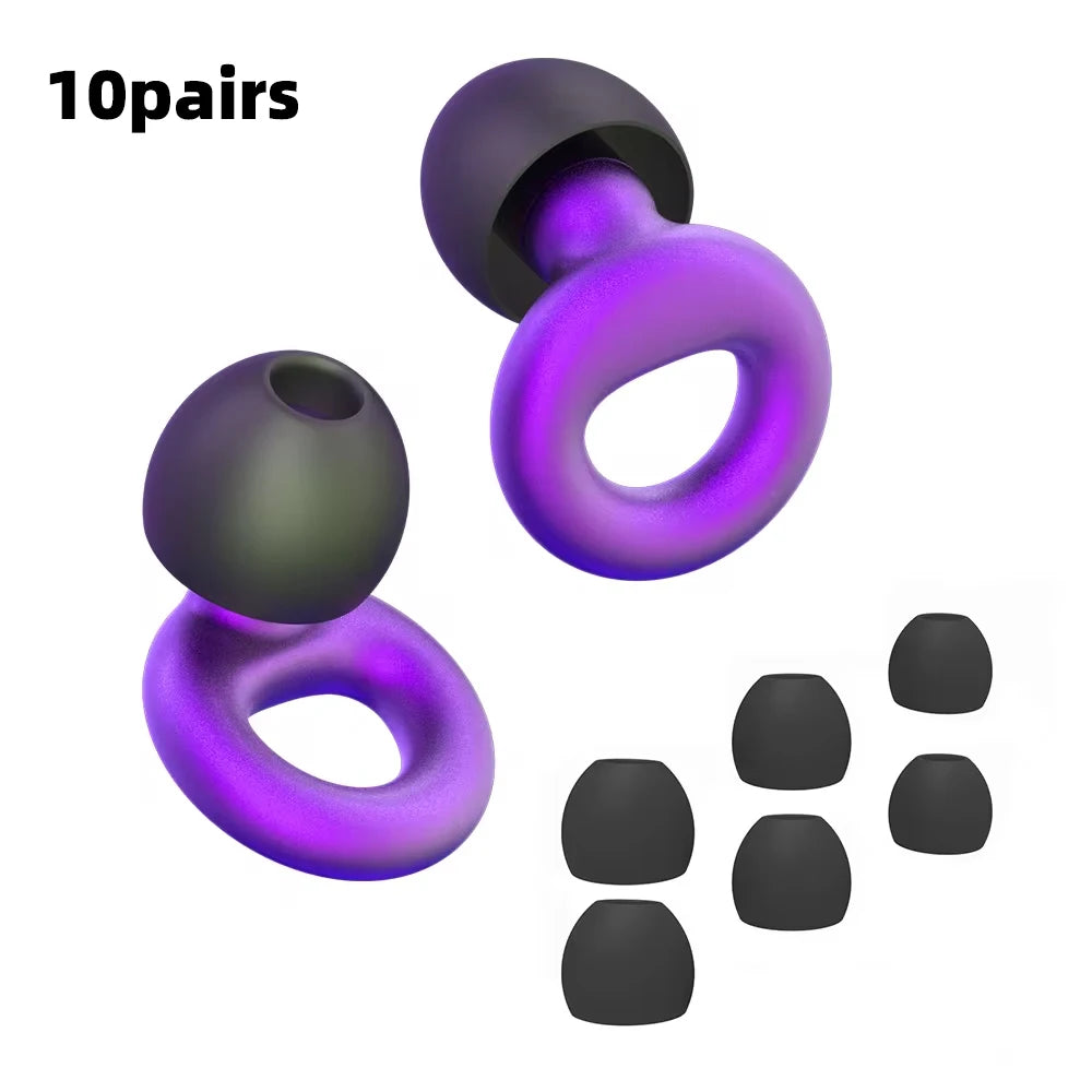Noise Reduction Silicone Earplugs