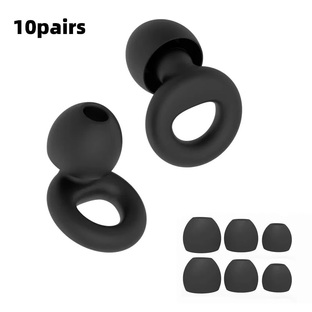 Noise Reduction Silicone Earplugs