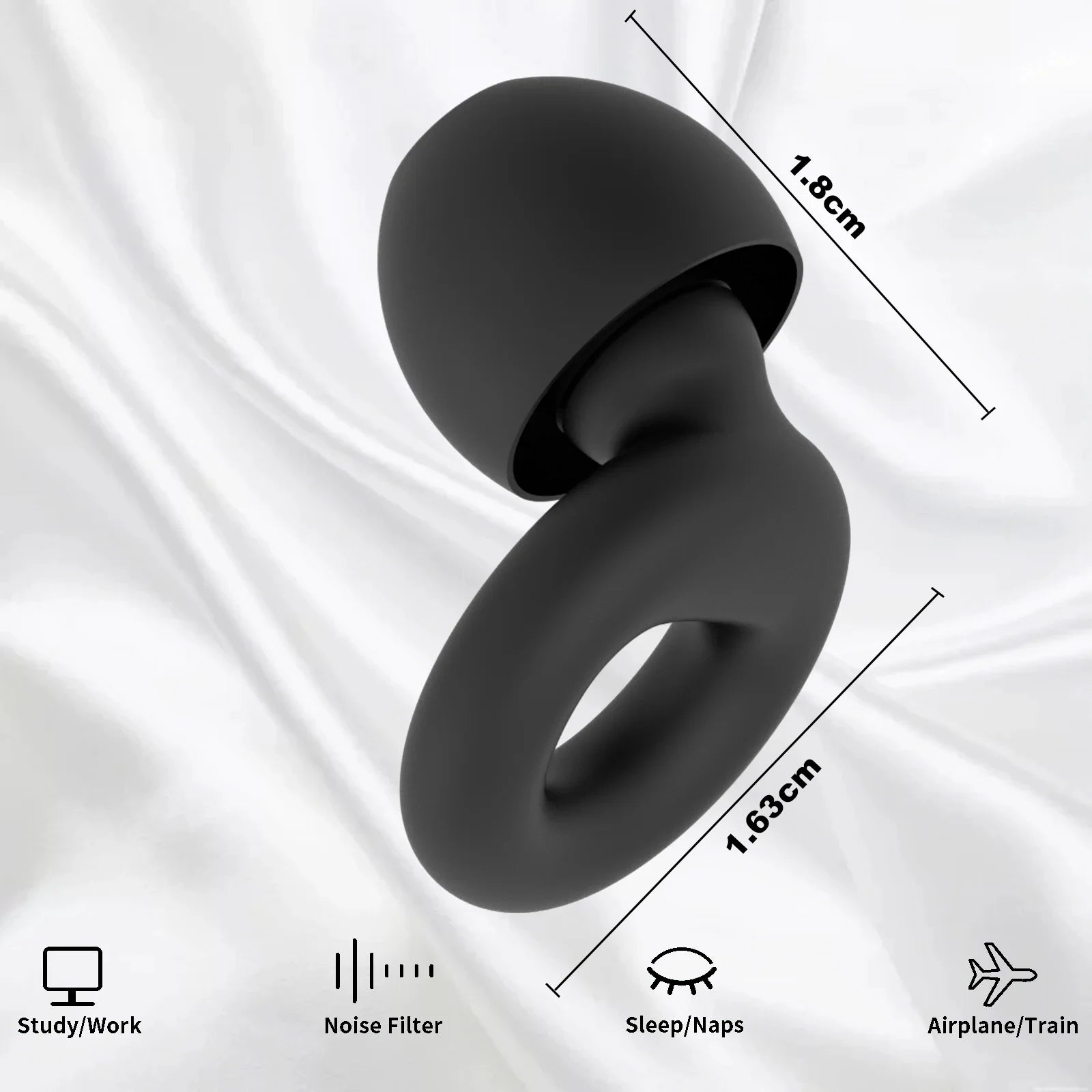 Noise Reduction Silicone Earplugs