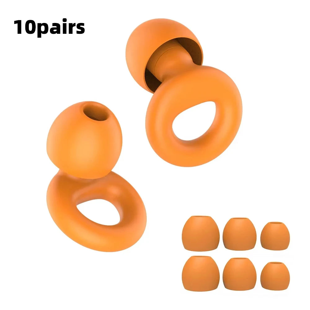 Noise Reduction Silicone Earplugs