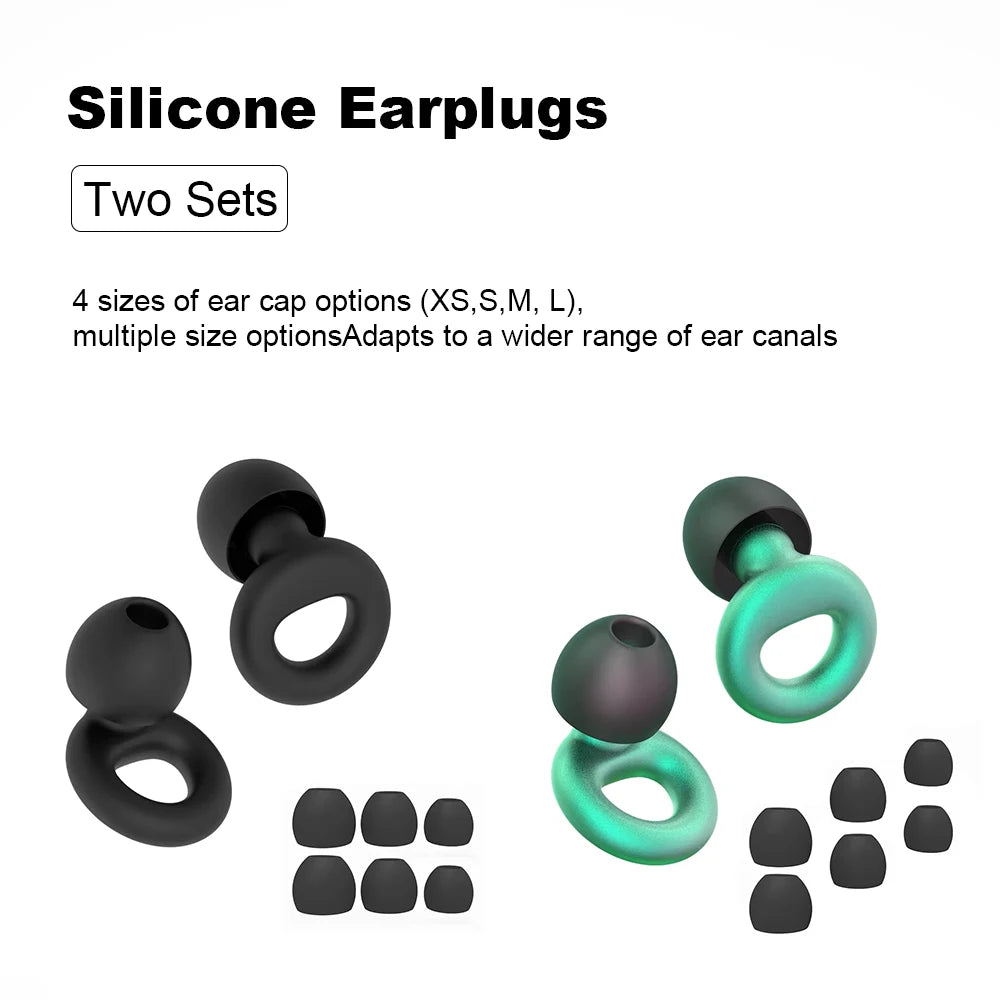 Noise Reduction Silicone Earplugs