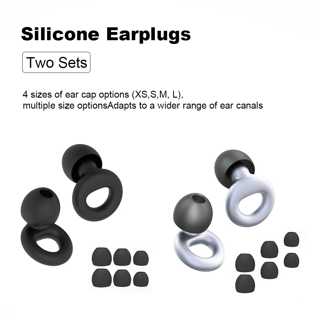 Noise Reduction Silicone Earplugs