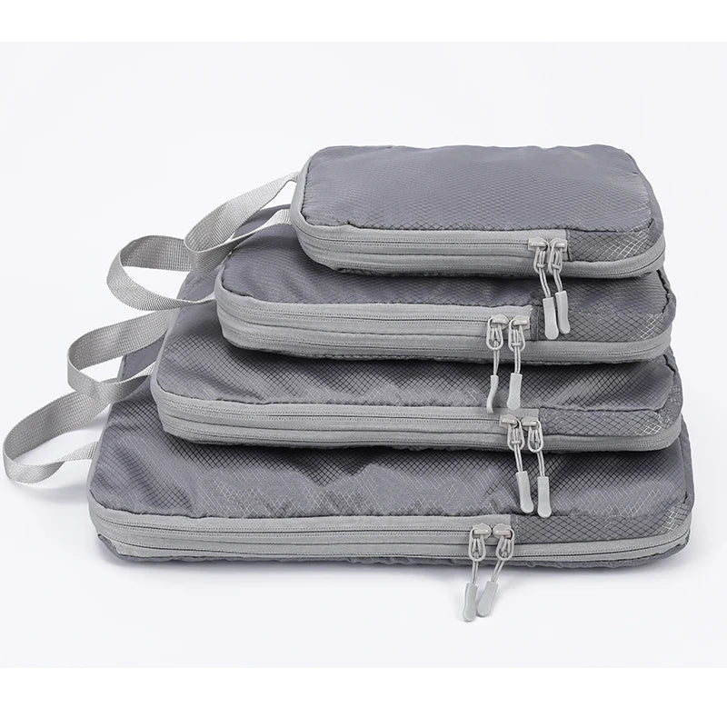 Compressible 4-Piece Travel Bags
