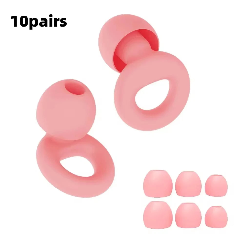Noise Reduction Silicone Earplugs