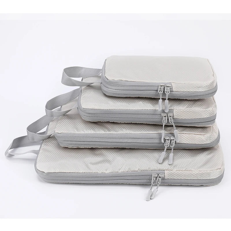 Compressible 4-Piece Travel Bags