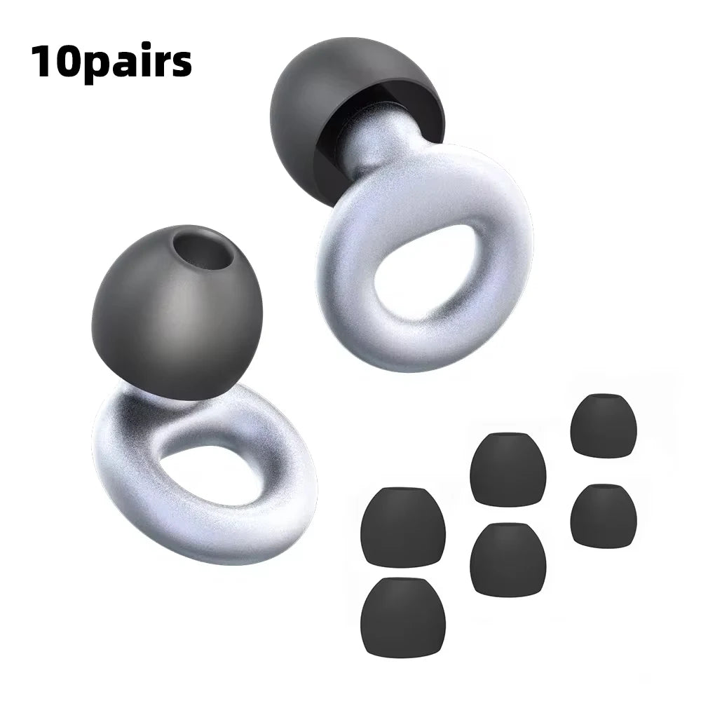 Noise Reduction Silicone Earplugs