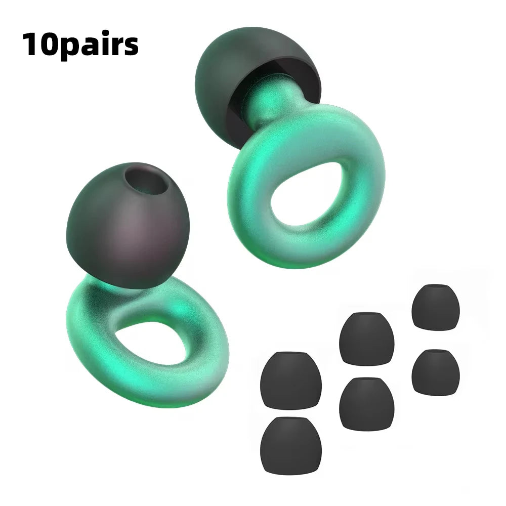 Noise Reduction Silicone Earplugs
