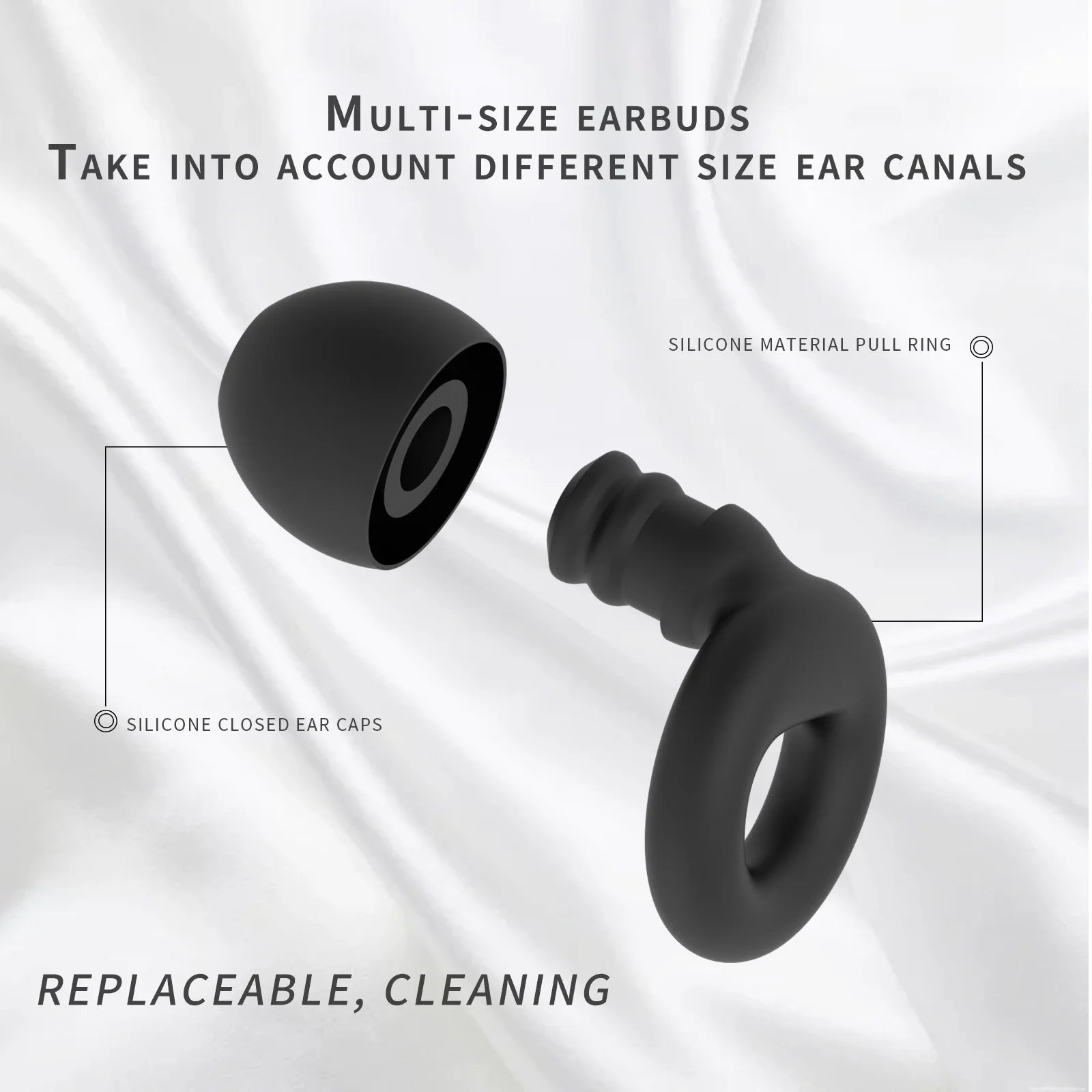 Noise Reduction Silicone Earplugs