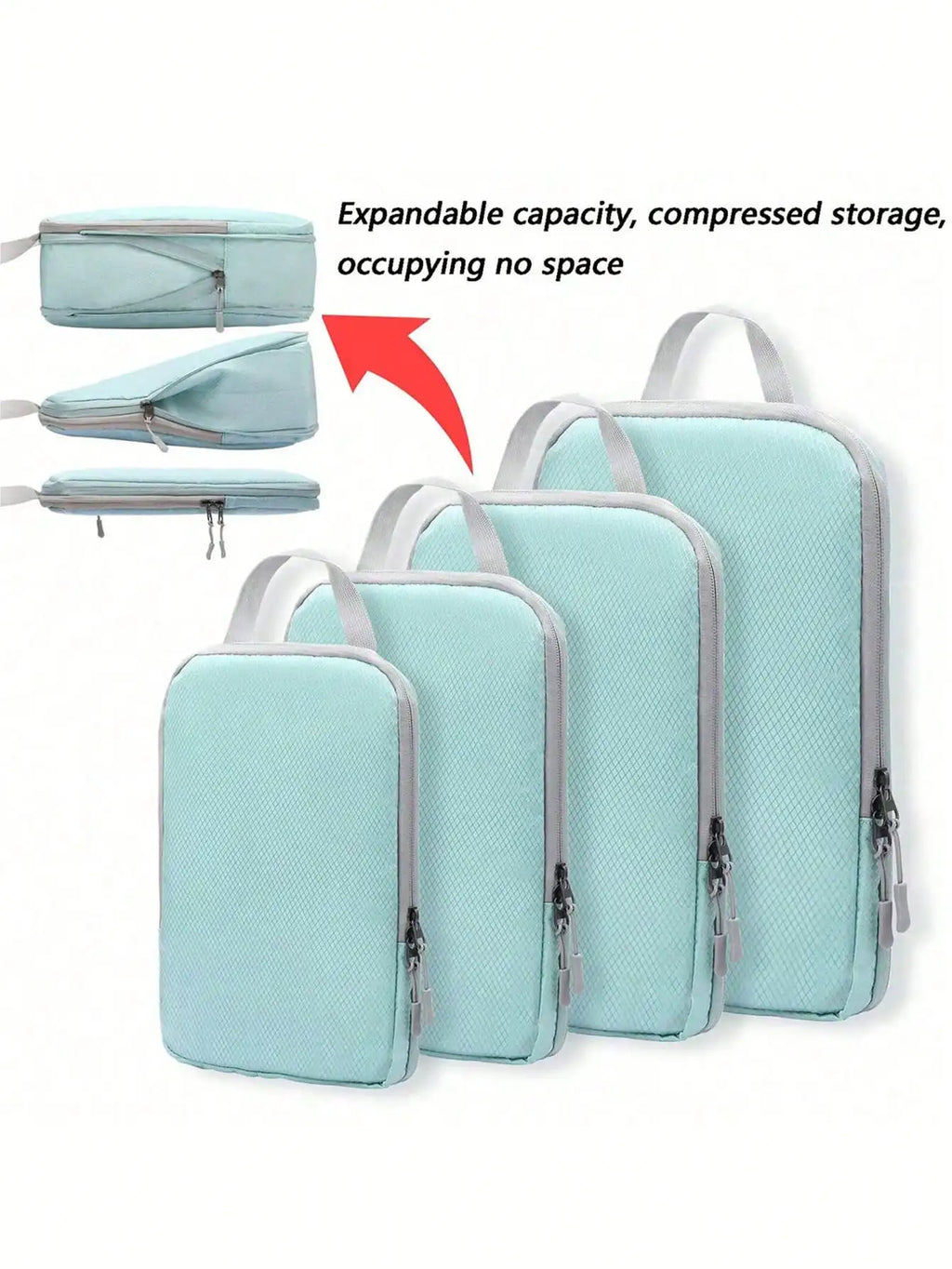 Compressible 4-Piece Travel Bags