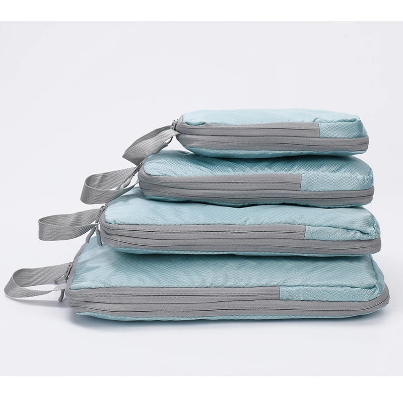 Compressible 4-Piece Travel Bags