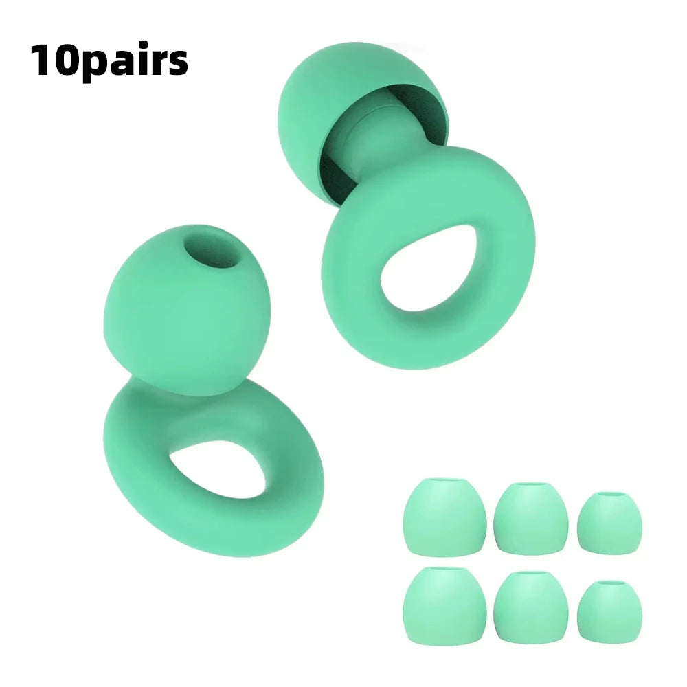 Noise Reduction Silicone Earplugs