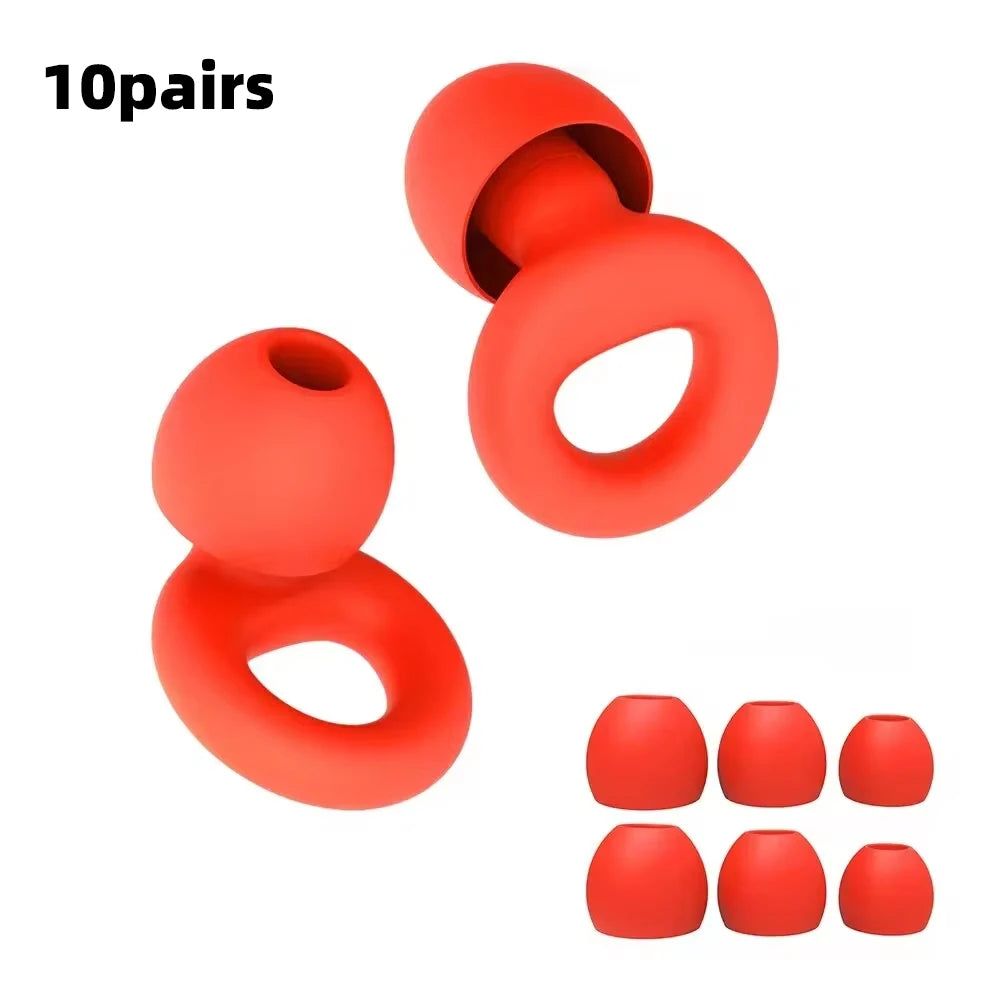 Noise Reduction Silicone Earplugs